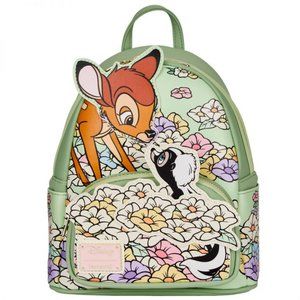 NWT Loungefly Exclusive Disney Bambi and Flower Springtime Mini Backpack